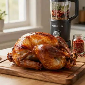 Nutribullet for smoking a turkey