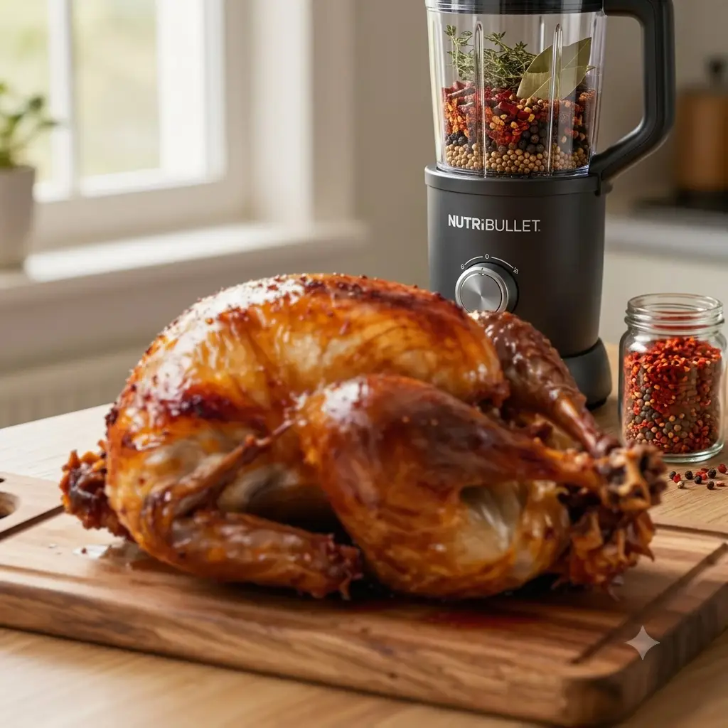 Nutribullet for smoking a turkey
