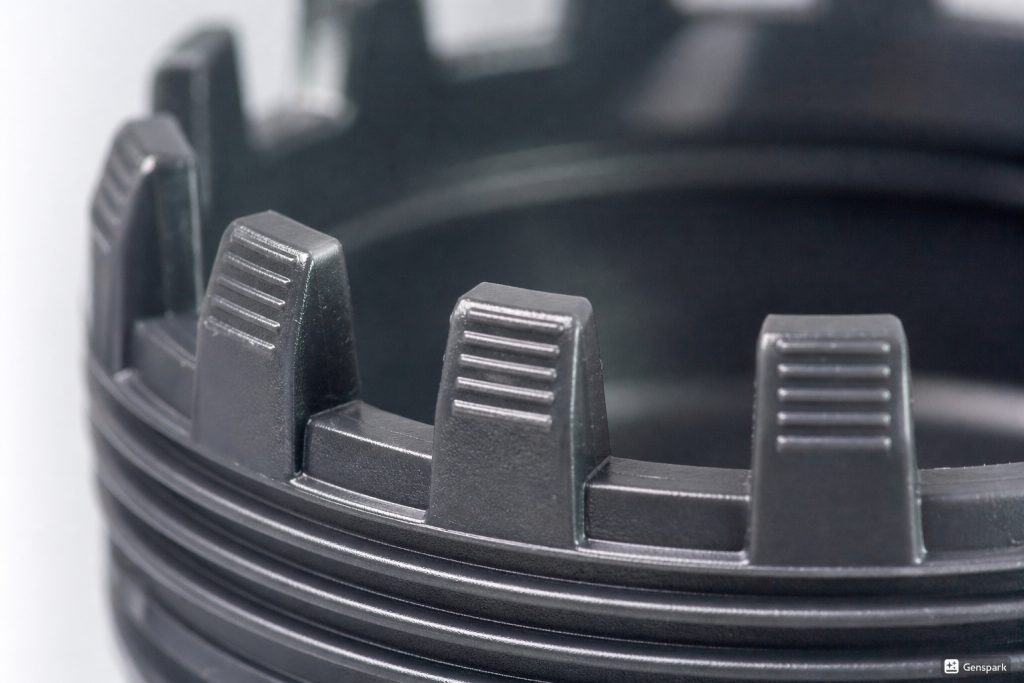 Cleaning residue from NutriBullet cup locking grooves with a small brush